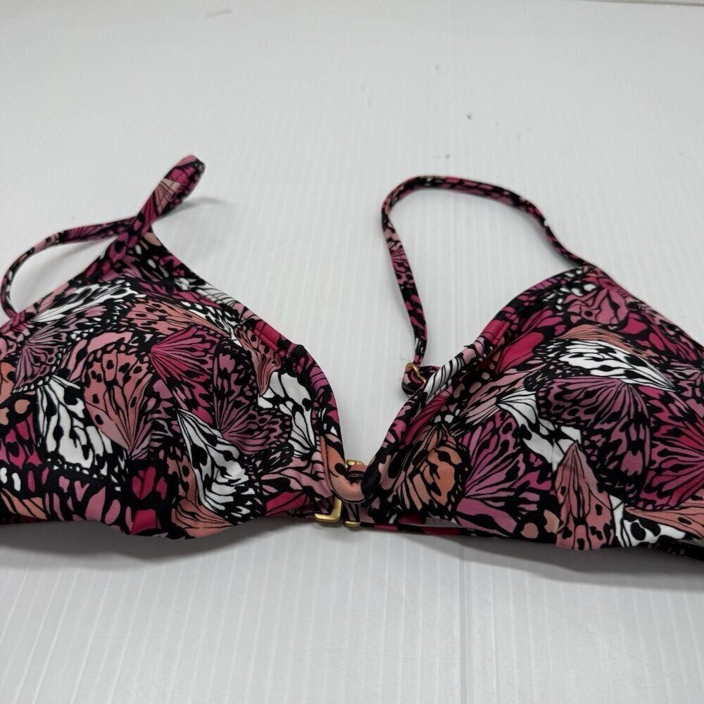 L Space Bikini top Helena-Jay tropical purple orange womens small pool vacation - Picture 5 of 9